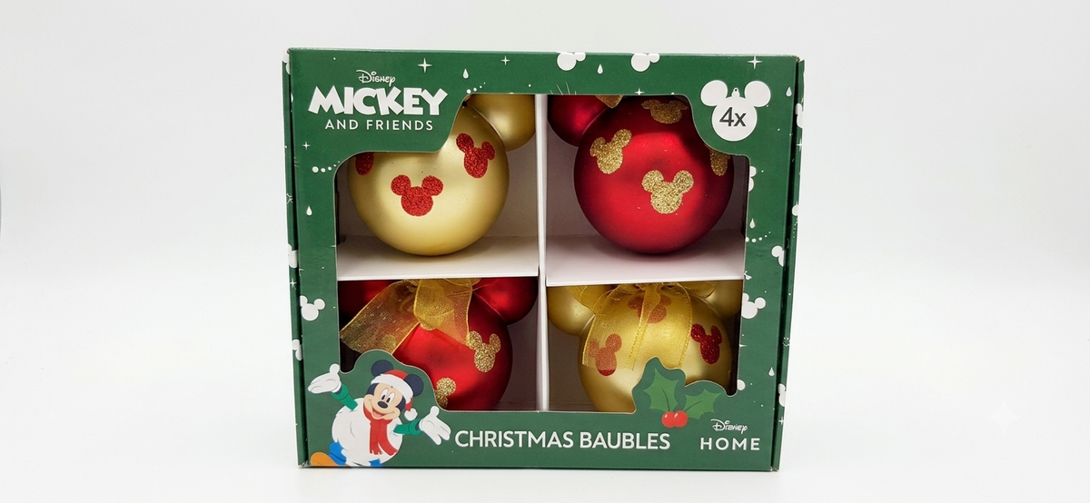 Plastikowe bombki choinkowe Disney Miki Mouse