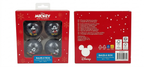 Plastikowe bombki choinkowe Miki Mouse Disney Fioletowy Brokat