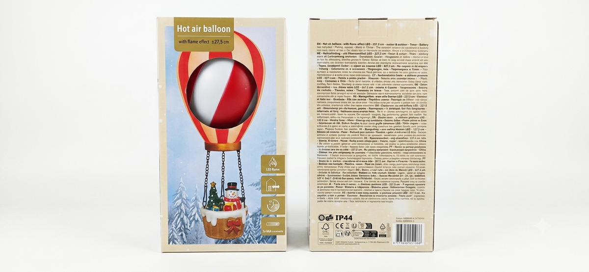 Świąteczny Balon z Efektem Płomienia LED