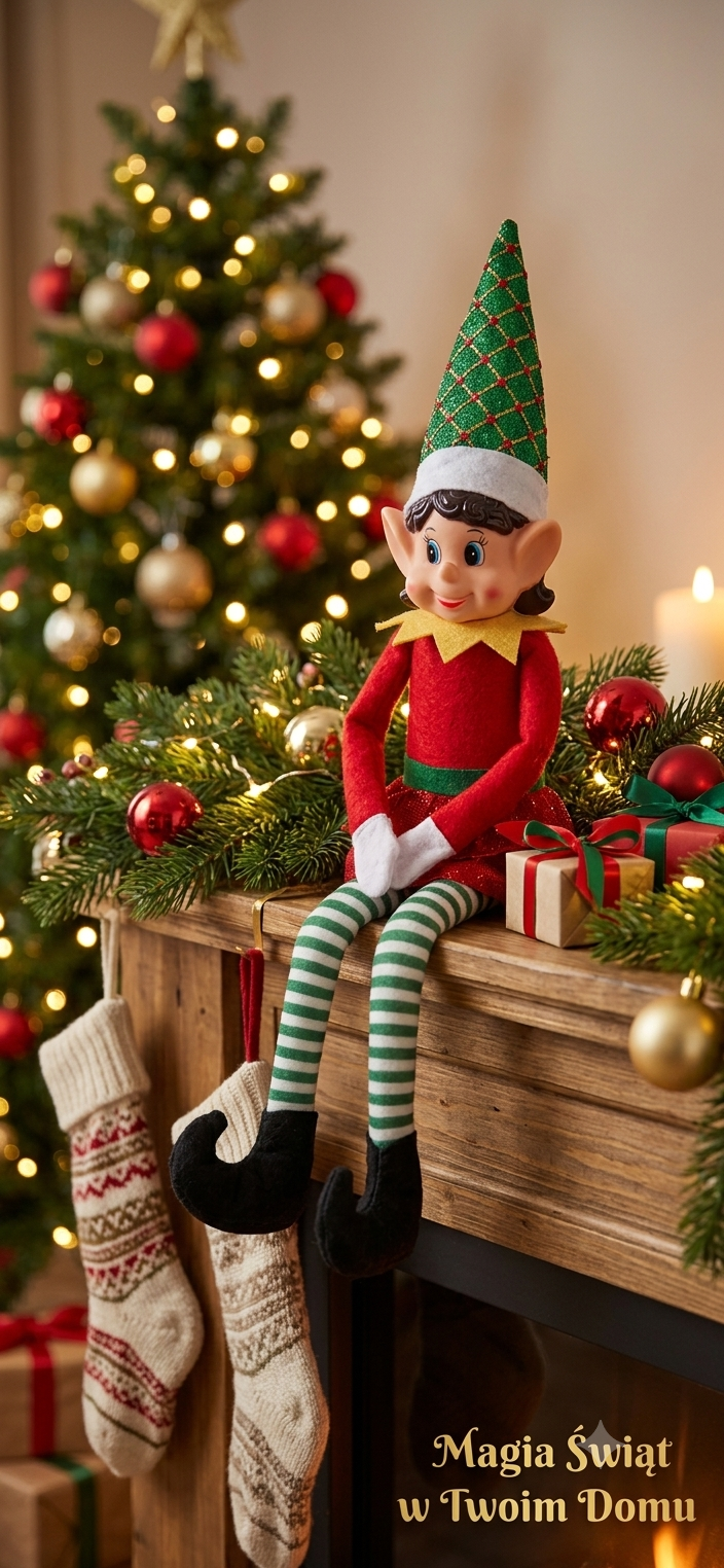 Elf on the shelf elf psotnik zabawa dla dzieci adwent Boże Narodzenie